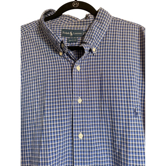 Ralph Lauren Other - Spring Preppy Ralph Lauren Mens 3XLT Blue Plaid Short Sleeve Button Down Shirt